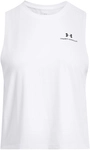 UNDER ARMOUR Vanish Elite Vent Crop-Top Damen 100 - white/black L