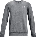 UNDER ARMOUR Essential Fleece Sweatshirt Herren 012 - pitch gray medium heather/white