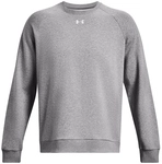 UNDER ARMOUR Rival Fleece Crew Sweatshirt Herren 025 - castlerock light heather/white