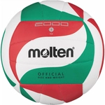molten Volleyball V5M2000 Trainingsball wei&szlig;/gr&uuml;n/rot Gr. 5