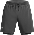 UNDER ARMOUR Launch 2in1 Laufshorts Herren 025 - castlerock/castlerock/reflective L