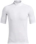 UNDER ARMOUR HeatGear Comp Mock Funktionsshirt Herren 100 - white/black 3XL