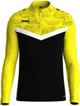 JAKO Iconic 1/4-Zip Sweatshirt 808 - schwarz/soft yellow S