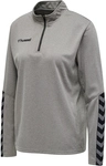 hummel Authentic 1/2-Zip Sweatshirt Damen grey melange XS