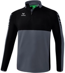 erima Six Wings Trainings-Top slate grey/schwarz 128