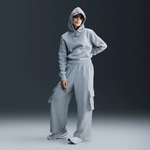 NIKE Sportswear Phoenix Fleece Hoodie Damen 063 - dk grey heather/sail M