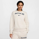 NIKE Sportswear Phoenix Fleece STD Logo Sweatshirt Damen 104 - lt orewood