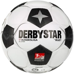 DERBYSTAR 2. Bundesliga Brillant Classic Fu&szlig;ball Miniball 2024/25 weiss/schwarz 0