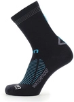 UYN Waterproof 115 wasserfeste Sportsocken black/turquoise 35-38
