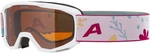 ALPINA Piney Skibrille Kinder 413 - white-flower matt