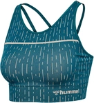 hummel hmlMT DROPS Seamless Sport-BH Damen 7332 - stargazer/silver lining XS