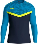 JAKO Iconic Sweatshirt Kinder 914 - marine/jako blau/neongelb 116