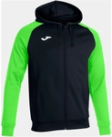 JOMA Academy IV Kapuzen-Trainingsjacke Kinder 117 - schwarz/neongr&uuml;n 80