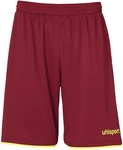 uhlsport Club Fu&szlig;ball Shorts bordeaux/fluo gelb 116