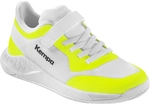 Kempa Kourtfly Handballschuhe Kinder wei&szlig;/fluo gelb 28