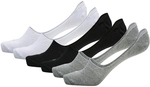 6er Pack hummel hmlCHEVRON No-Show F&uuml;&szlig;linge white/black/grey 10 (36-40)