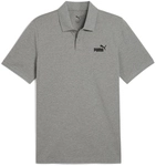PUMA Essentials No. 1 Logo Pique Poloshirt Herren 03 - medium gray heather XL