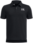 UNDER ARMOUR Icon Poloshirt Jungen 001 - black/white L (149-160 cm)
