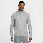 NIKE Stride Dri-FIT 1/2-Zip Midlayer Laufshirt Herren 084 - smoke grey/htr/reflective