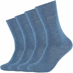 4er Pack camano Soft Crew Socken 0033 - denim melange 35-38