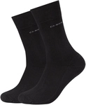 2er Pack camano Soft Walk Socken 0005 - black 47-49