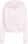 adidas Essentials 3-Streifen French Terry Sweatjacke Damen IS6998 - clear pink/white