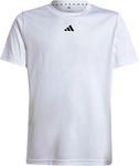 adidas Train Essentials Logo Regular Fit Trainingsshirt Kinder 001A - white/black 164