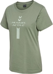 hummel Active Graphic T-Shirt Damen 6005 - sea spray XS