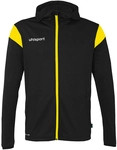 uhlsport Squad 27 Track Trainingsjacke mit Kapuze Kinder schwarz/limonengelb 116