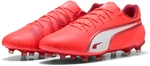 PUMA King Match FG/AG Fu&szlig;ballschuhe 01 - glowing red/puma white/red fire 44
