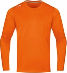 JAKO Run 2.0 langarm Laufshirt Kinder neonorange 128