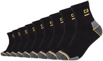 9er Pack camano Work Quarter Socken 9999 - black 39-42