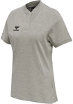 hummel MOVE Grid Poloshirt Damen 2006 - grey melange XS