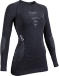 UYN Fusyon Cashmere langarm Funktionsshirt Damen grey stone/pearl L/XL
