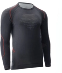 UYN Evolutyon Comfort langarm Funktionsshirt Herren charcoal/white/red L/XL