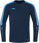 JAKO Power Sweatshirt Kinder 910 - marine/skyblue 128