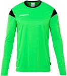 uhlsport Squad 27 langarm Trikot Kinder fluo gr&uuml;n/schwarz 116