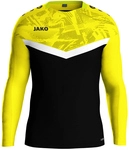 JAKO Iconic Sweatshirt Kinder 808 - schwarz/soft yellow 116