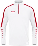 JAKO Power Ziptop Kinder 004 - wei&szlig;/rot 128