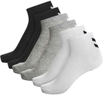 6er Pack hummel hmlCHEVRON halblange Socken 2072 - black/white/grey 36-40