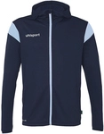 uhlsport Squad 27 Track Trainingsjacke mit Kapuze Kinder marine/skyblau 116