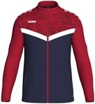 JAKO Iconic Polyesterjacke Kinder 901 - marine/chili rot 116