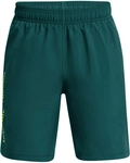 UNDER ARMOUR Woven Shorts Jungen 449 - hydro teal/high vis yellow L (149-160 cm)