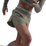NIKE Pro Dri-FIT 2in1 Shorts Damen 320 - light army/white XS