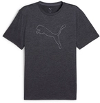 PUMA Tad Essential Heather Large Cat Trainingsshirt Herren 69 - galactic gray heather