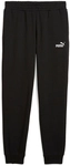 PUMA Essentials No. 1 Logo Fleece Jogginghose mit B&uuml;ndchen Herren 01 - PUMA black S