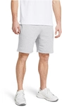 UNDER ARMOUR Rival Fleece Shorts Herren 011 - mod gray light heather/white S