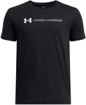 UNDER ARMOUR Schriftzug Logo T-Shirt Jungen 001 - black/white/titan gray L...