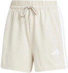 adidas Essentials 3-Streifen Baumwoll Sweatshorts Damen JE1195 - wonder alumina/white