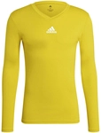 adidas Team Base langarm Funktionsshirt Herren GN7506 - team yellow S